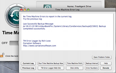 Time Machine Error Logger
