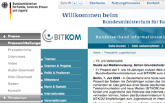 BMFSFJ und BITKOM machen in Jugendschutz - zweifelhaft