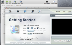 Im Hintergrund noch Handbrake