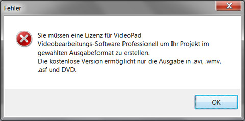 eingeschränkte Funktionen