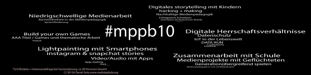 Die Themen des Medienpädagogik Praxis Camp