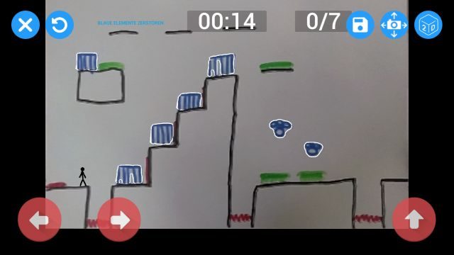 Screenshot der Spieloberfläche.