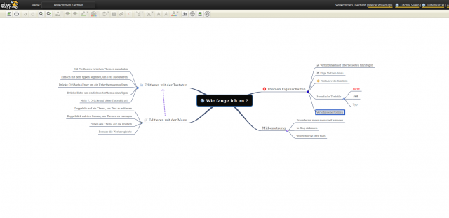 Wisemapping am PC