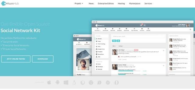 screenshot-humhub-website