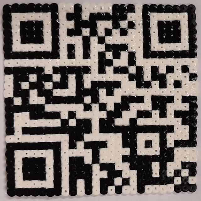 Bügelperlen als QR-Code